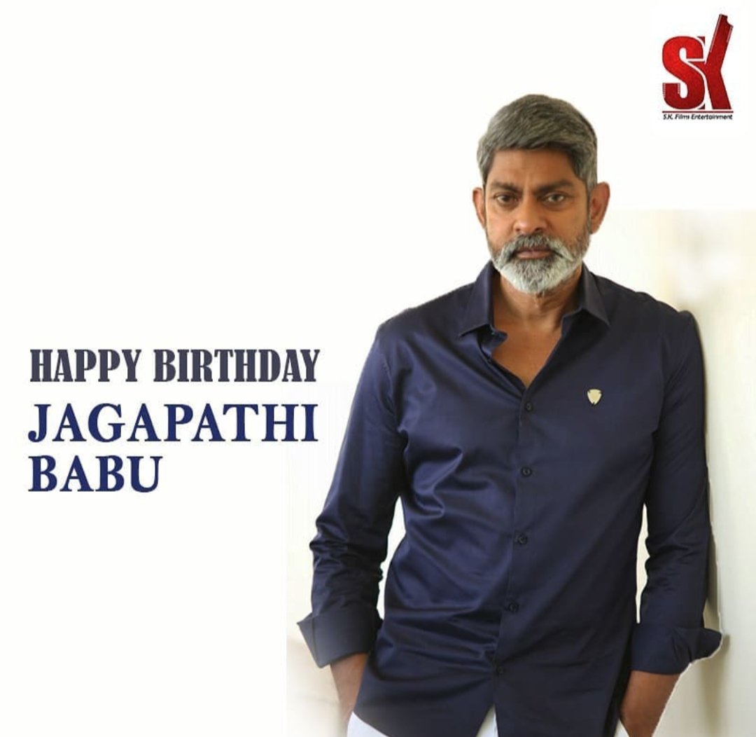 skfilms786's tweet photo. Happy Birthday 🎉 @iamjaggubhai_  God bless you keep smiling always!
.
.
.
#Skfilmsentertainment #Happybirthday #jagapathibabu #keepgoing #keepsmilling #bhfypbhfyp #SharePost #followformorepost #southmovies #telugucinema #tamilactor #update https://t.co/jdzXE28DFl