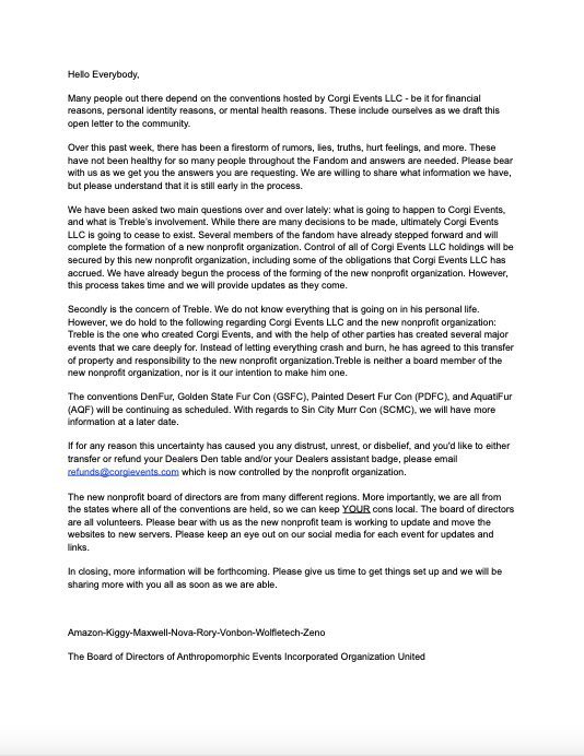 CorgiEventsLLC's tweet image. Hello attendees and furries, corgievents.com/BoardAnnouncem…