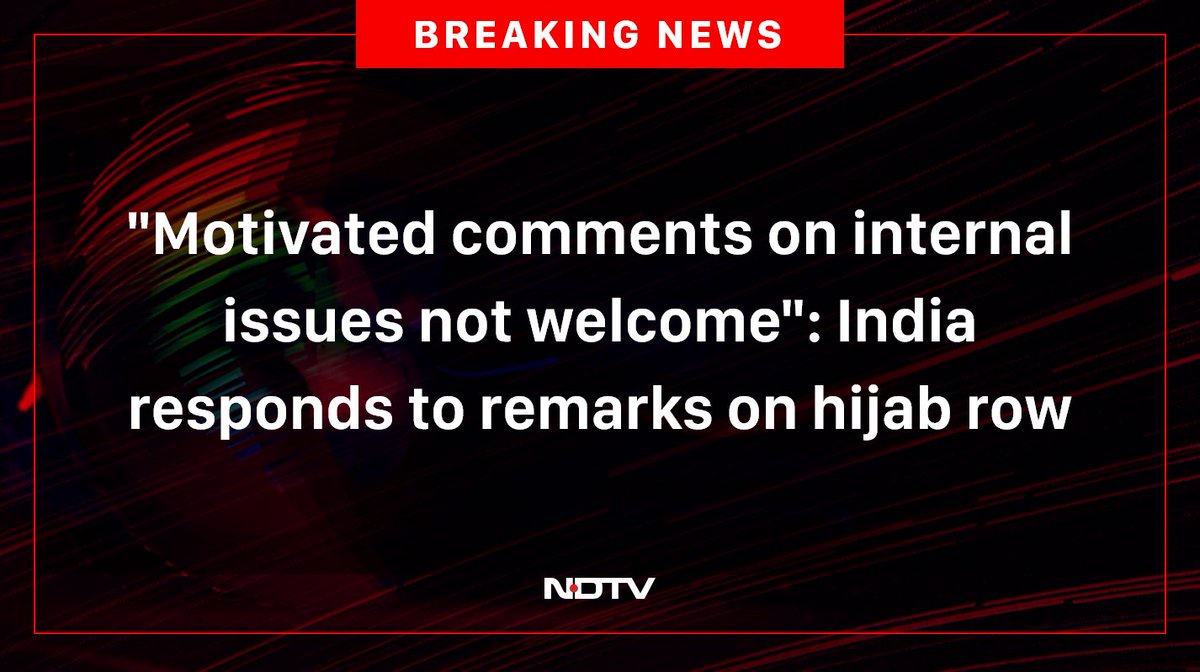 ndtv's tweet photo. #HijabRow https://t.co/Ati8MP18H0