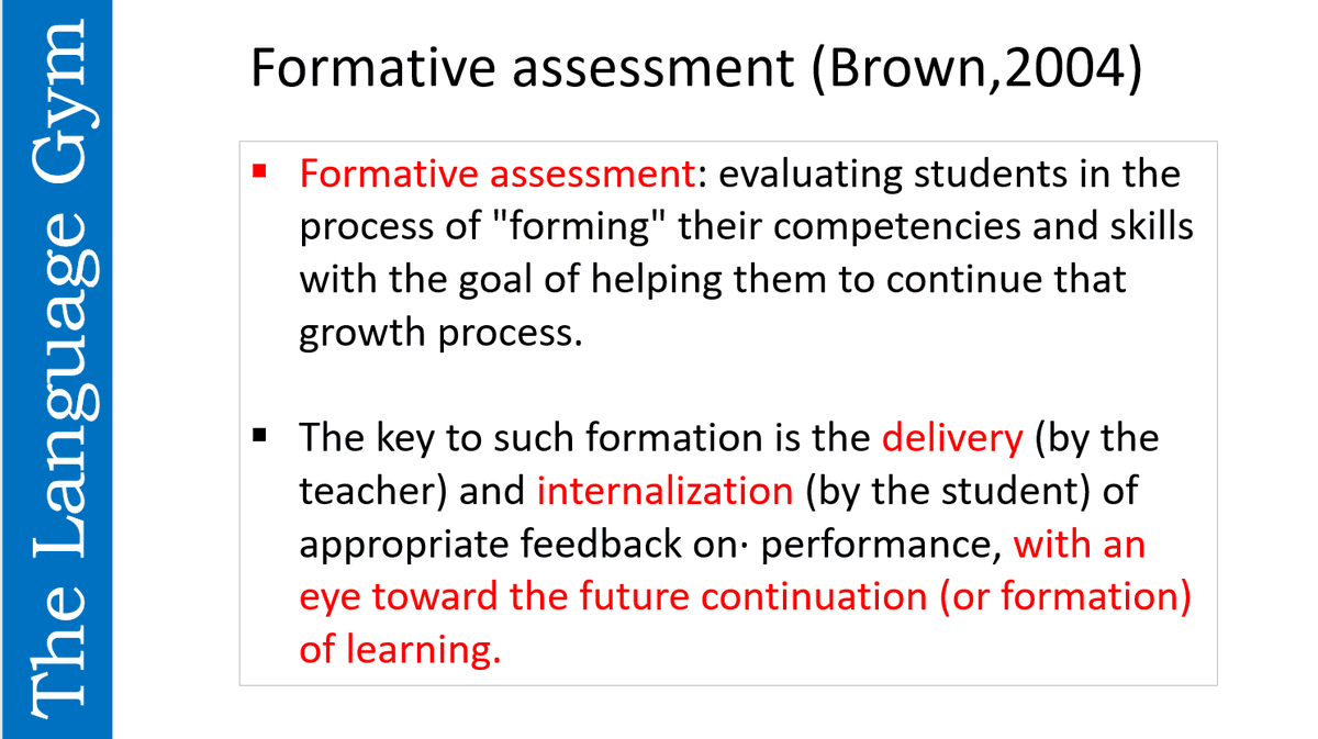 gianfrancocont9's tweet photo. Possibly the best definition of FORMATIVE ASSESSMENT I have ever come across https://t.co/gj9fh5AGMj