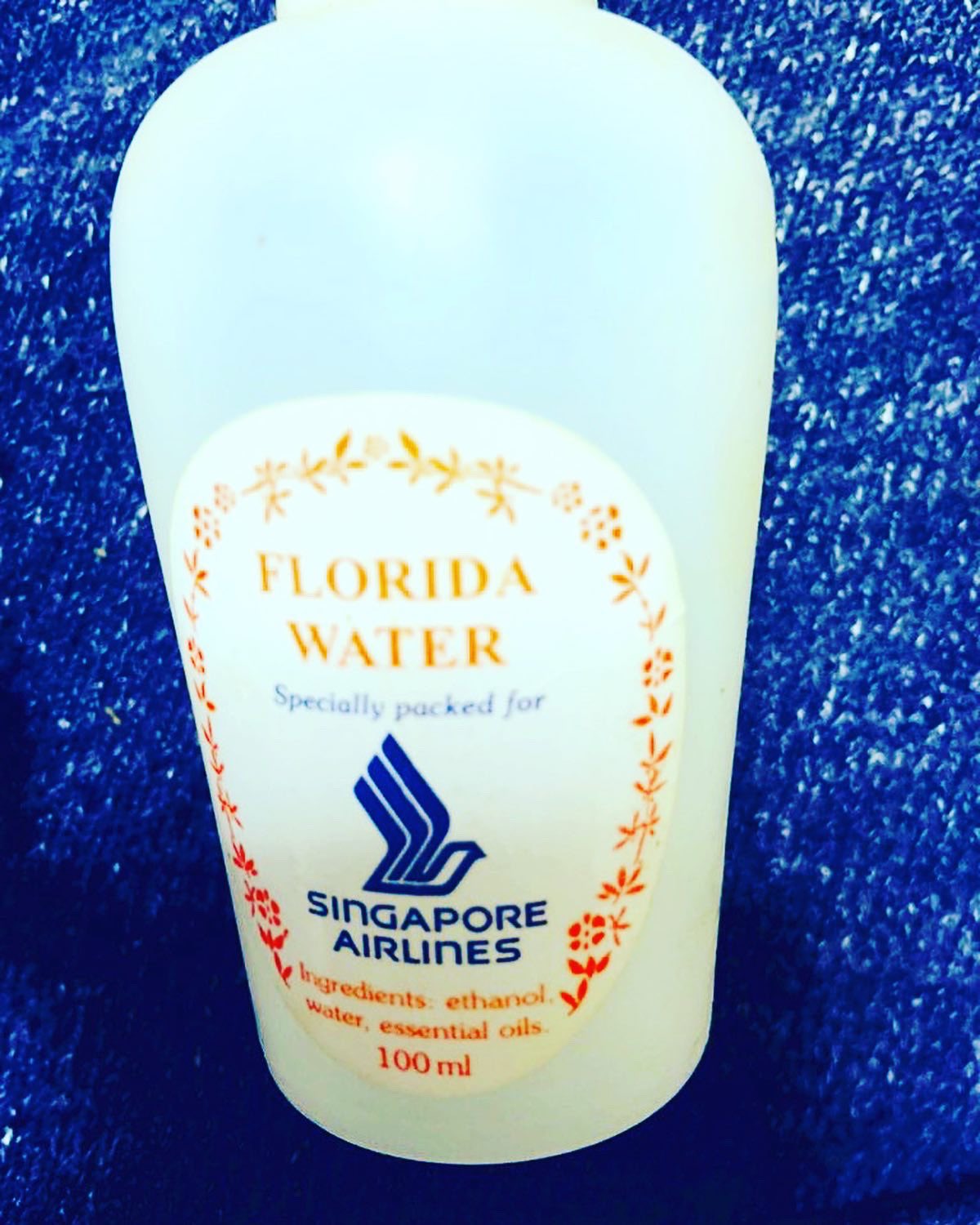 TechDogs-"Case Studies Of Successful Sensory Marketing"-'Bottle of Stefan Floridian Waters, specially packed for Singapore Airlines."