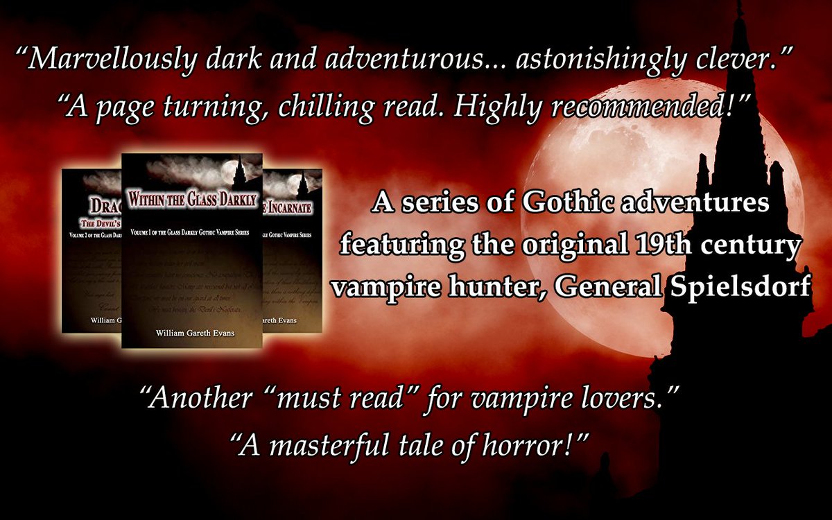 THE GLASS DARKLY GOTHIC VAMPIRE SERIES (3 Books)
#Amazon:
is.gd/QSLbmw (US)
is.gd/XkH4dN (UK)
#BookReviews:
“Marvelously dark and adventurous... astonishingly clever.”
"A masterful tale of horror"
#books #horror #thriller #vampire #Dracula