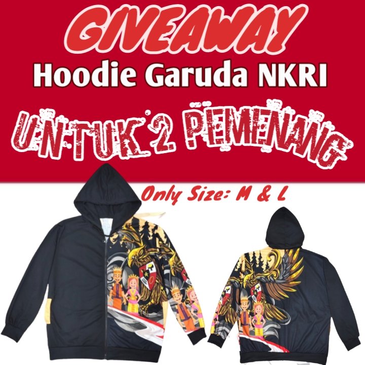 Ada Seorang Teman baik hati yg ingin berbagi 2pcs hoodie keren ini, tapi dia gak mau di tag/disebutkan akunnya, maka sy adakan GA utk 2 org pemenang✌

Syaratnya cukup komen :
👉 Dukung Penuh IKN Nusantara 

like &amp; retweet tweet ini, gak perlu follow jg gak apa2...

End 24 jam 🕛