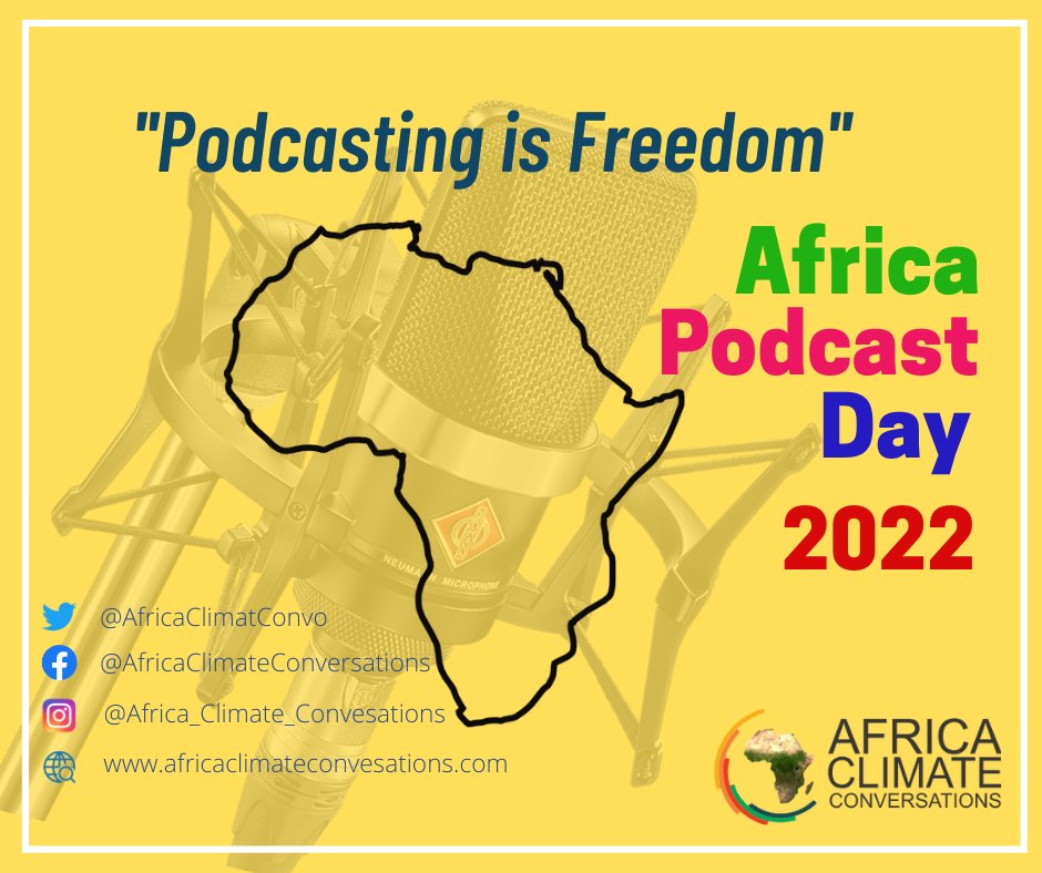 #AfricaPodcastDay2022 Celebrating African #Podcasters  🎙️!

@africapodfest
@afripods 

#AfricaPodcastDay #podcasting #AfricanPodcasters