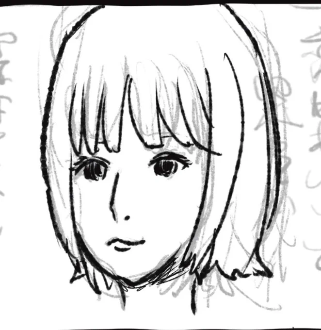 俺が描く女の子、普通にかわいいな…好きだ… 