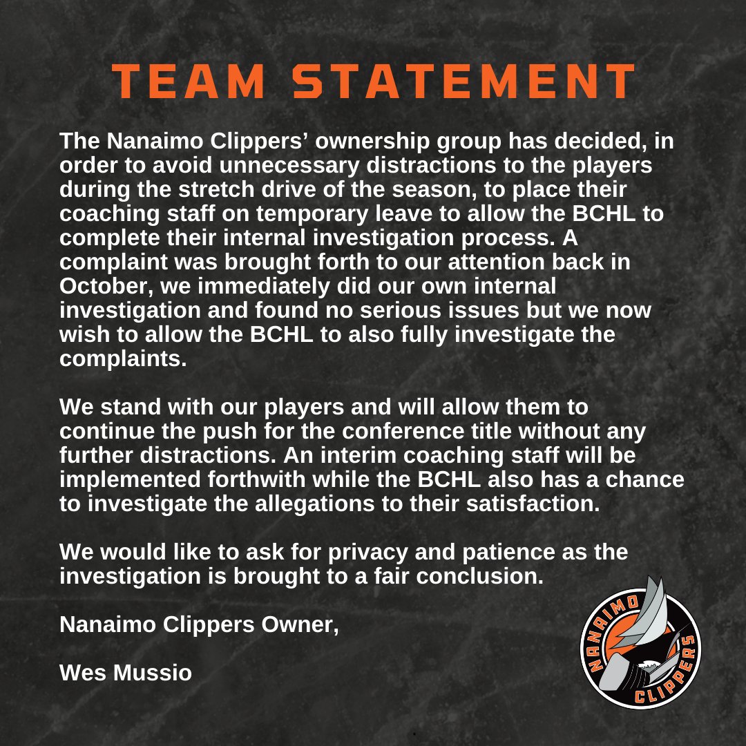 Nanaimo Clippers (@clippershockey) on Twitter photo 