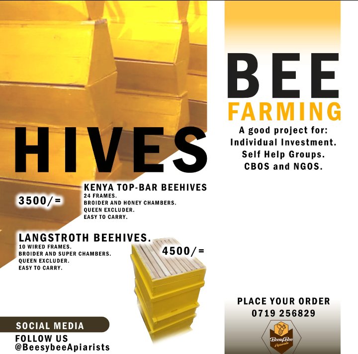 BeesyBApiarists's tweet photo. Planning on a passive investment project on your small square back in ushago?

This might be it for you.

We will guide you through. Pure Honey market is big.

Follow @BeesyBApiarists

#beekeeping #bee #beehives  #MasculinitySaturday https://t.co/dVFEqBv3ae