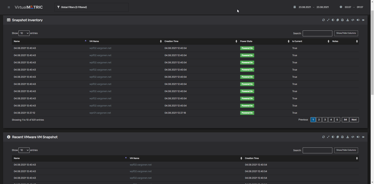 VirtualMetric's tweet image. VirtualMetric&apos;s #ChangeTracking helps you to #compare snapshots and detect differences - snapshots of your inventory are generated regularly and VirtualMetric’s features compare each snapshot.

Learn more:  bit.ly/3GTjznh