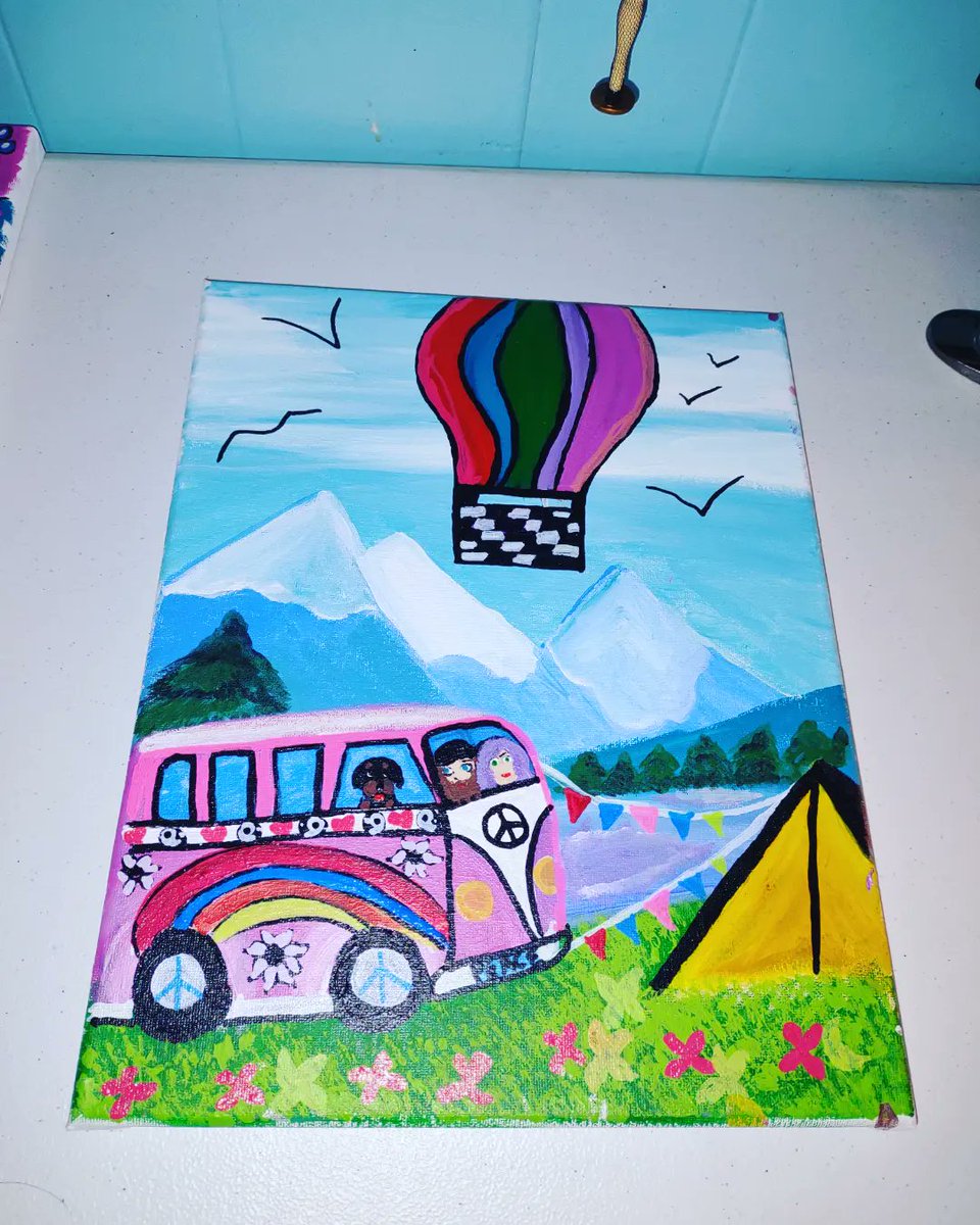 Wall_flower_73's tweet photo. #PaintWithLove #painting #paintings #paintingoftheday #paints #colorful #hippies #introvert #introverts my hobby https://t.co/o07IWrspwU