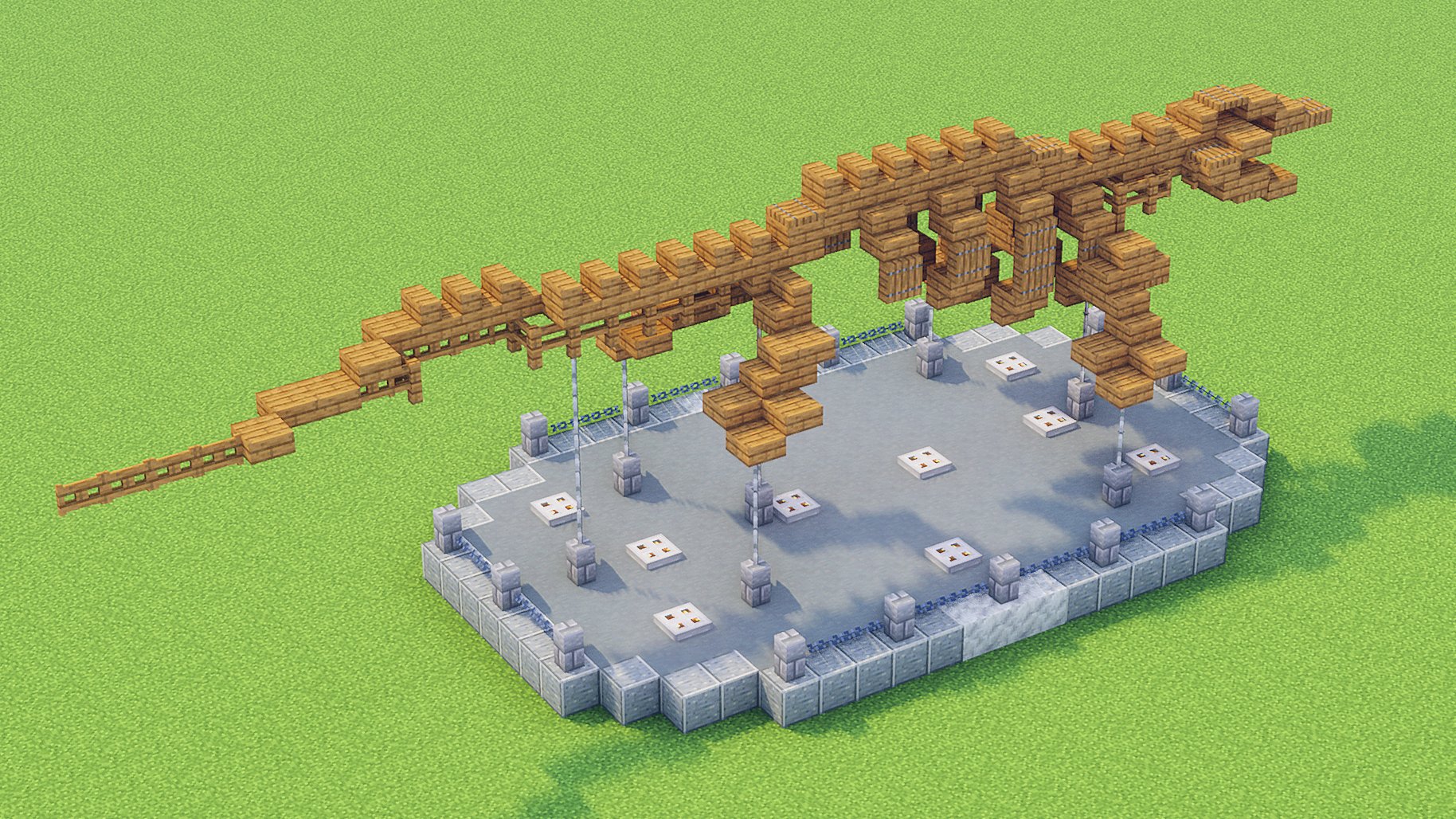 O Xrhsths ぶれあ Sto Twitter マイクラ恐竜化石シリーズ 6 モササウルスを作りました くさりで吊り下げて飾りたい Minecraft Minecraft建築コミュ マイクラ恐竜化石シリーズ T Co W5u6wwdkve Twitter