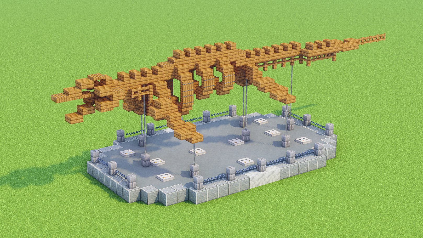 Twitter 上的 ぶれあ マイクラ恐竜化石シリーズ 6 モササウルスを作りました くさりで吊り下げて飾りたい Minecraft Minecraft建築コミュ マイクラ恐竜化石シリーズ T Co W5u6wwdkve Twitter