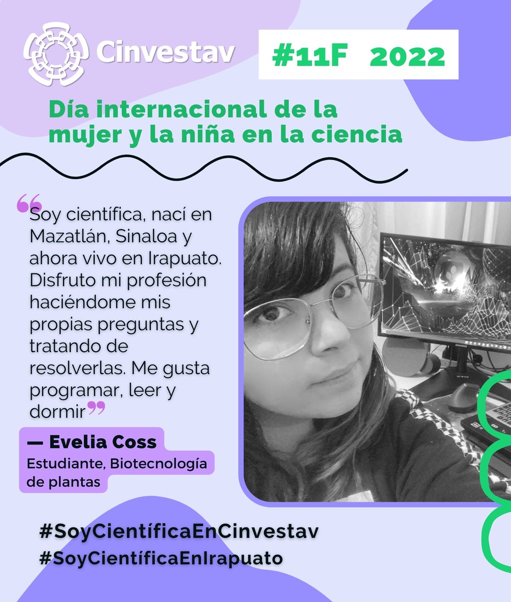 cinvestav's tweet photo. ¿Sabías que en el Cinvestav hay científicas de muchos lugares distintos que se forman y trabajan en nuestras unidades? 
#SoyCientíficaEnCinvestav #11F #DiaDeLaMujeryLaNinaEnLaCiencia #DíaMujerYNiñaEnCiencia 
#SoyCientíficaEnIrapuato https://t.co/yA1xoLyzNS
