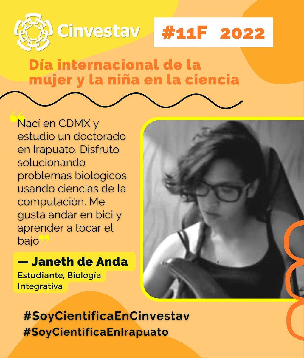 ¿Sabías que en el Cinvestav hay científicas de muchos lugares distintos que se forman y trabajan en nuestras unidades? 
#SoyCientíficaEnCinvestav #11F #DiaDeLaMujeryLaNinaEnLaCiencia #DíaMujerYNiñaEnCiencia 
#SoyCientíficaEnIrapuato