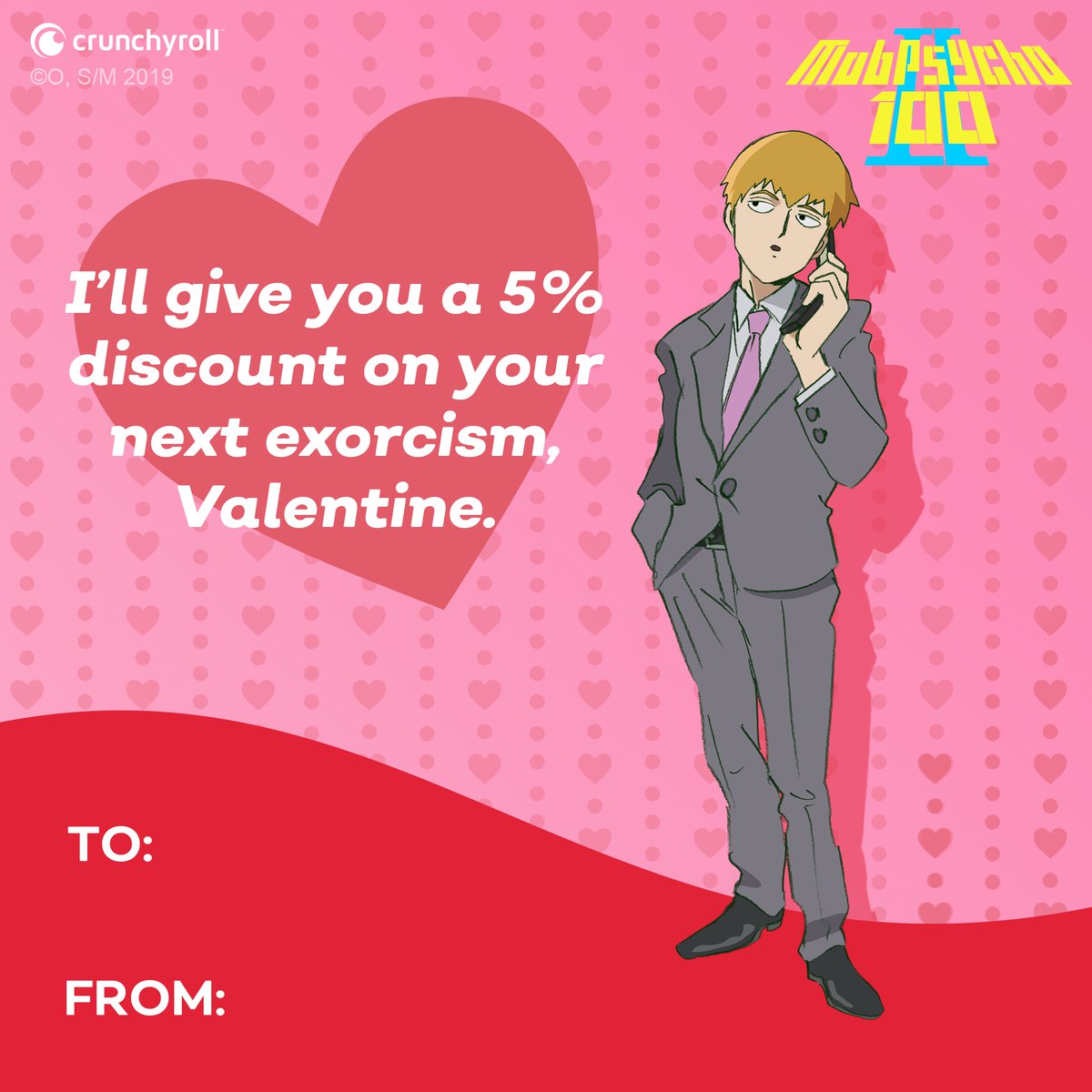MobPsychoOne's tweet photo. Send something sweet to your valentine 💖 https://t.co/nKpQKn7HoA