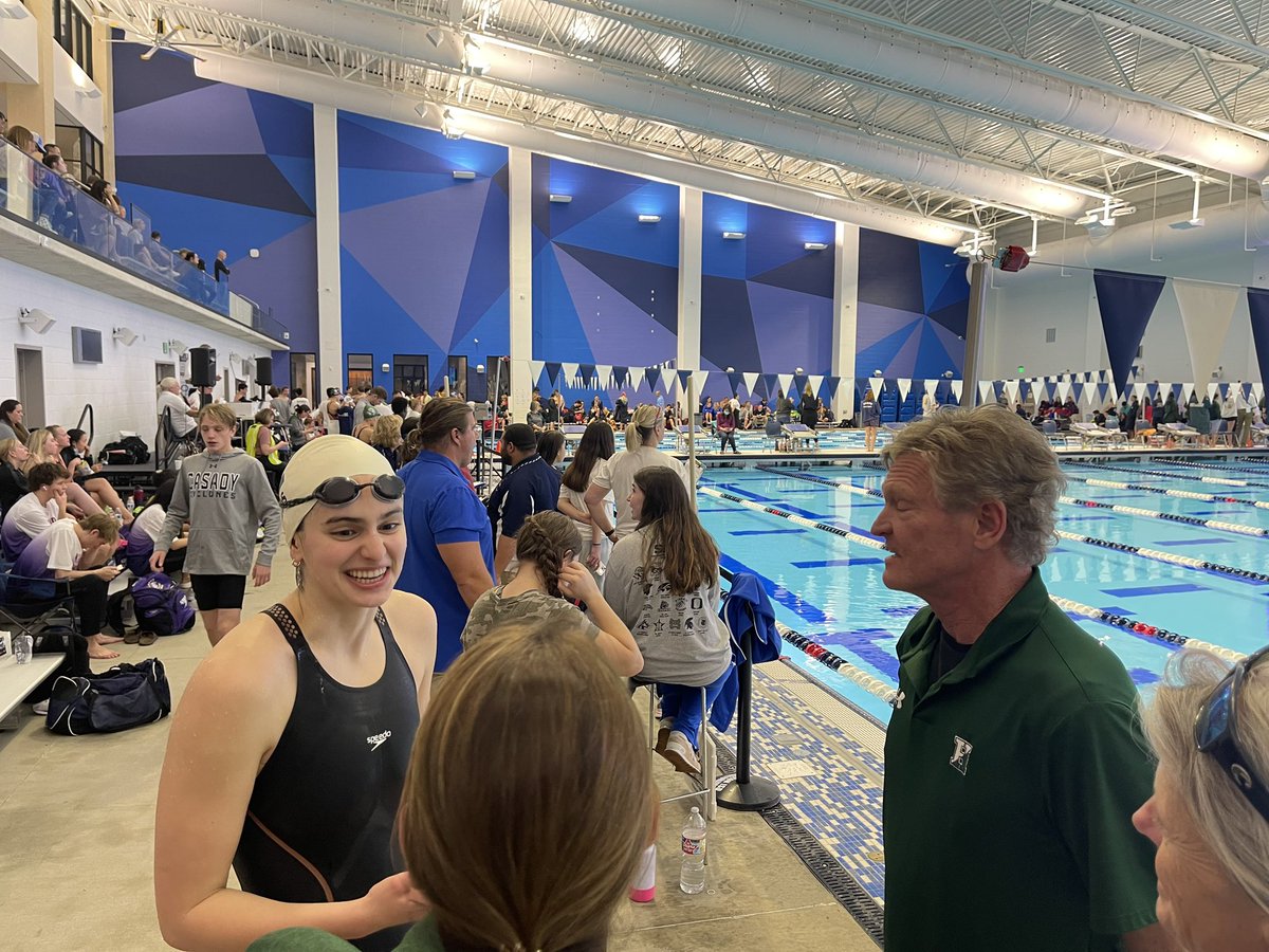 HockadayATH's tweet photo. Brooke Adams just won the 100 yard free and set a SPC Championship Meet and School record with a time of 51.00!! Brooke also won the 50 yard free earlier in the evening! #HVSW #HockadayDifference #ProtectTheMeadow #GoDaisies https://t.co/HPAJJunMCi