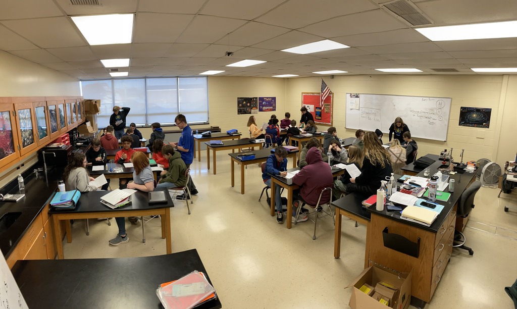 WestfallHS's tweet photo. Our FFA students visited Mr. Bullock's 8th-grade Science class to introduce Agricultural Education and guide a hands-on science lab, where our budding researchers extracted DNA from a strawberry. https://t.co/PbgGuBVxr4