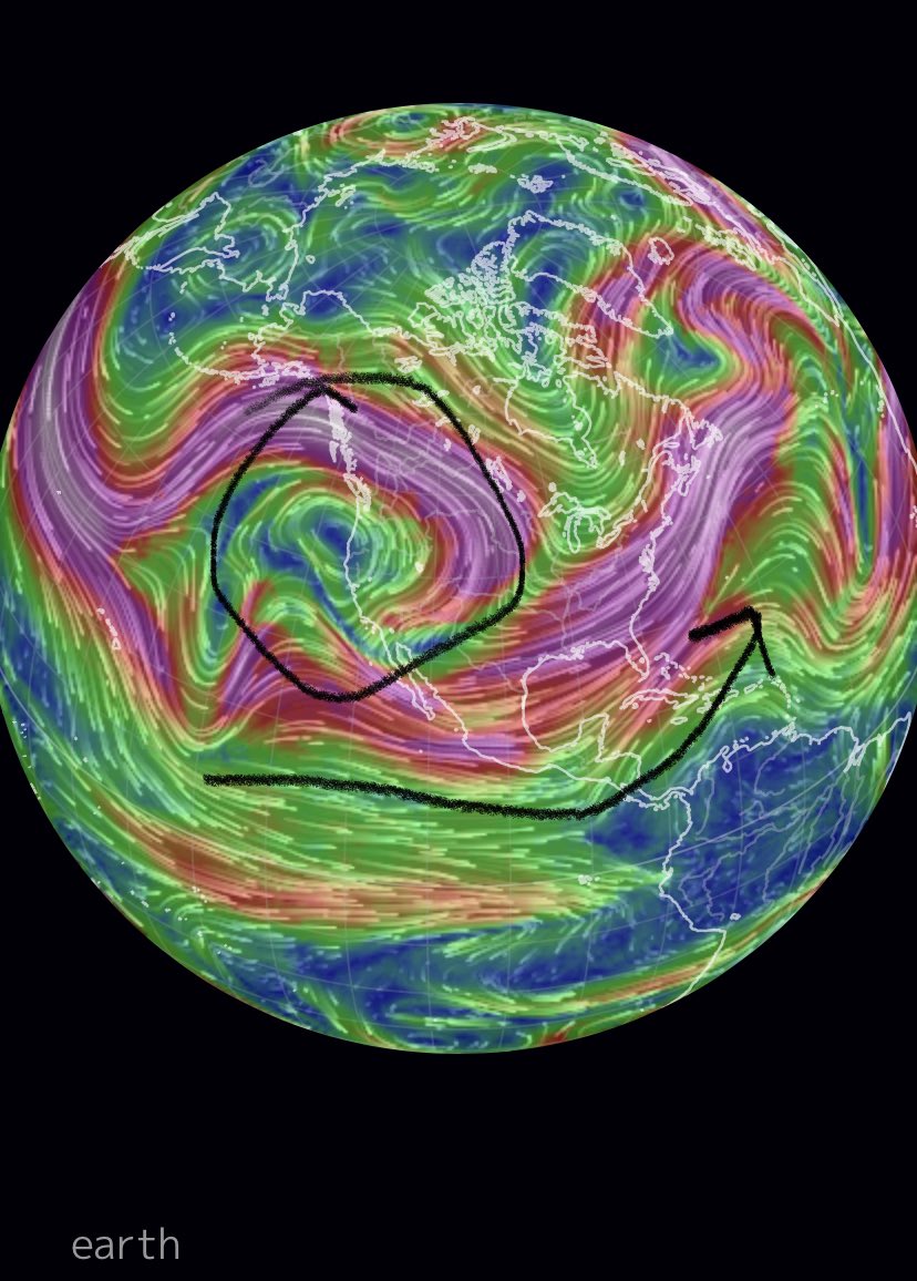 jeffrey_ventre's tweet photo. @ClimateHuman Brought to you by our fragmented #jetstream #ArcticAmplification #EddyCurrents #HeatDome https://t.co/D3Et3LxFxR