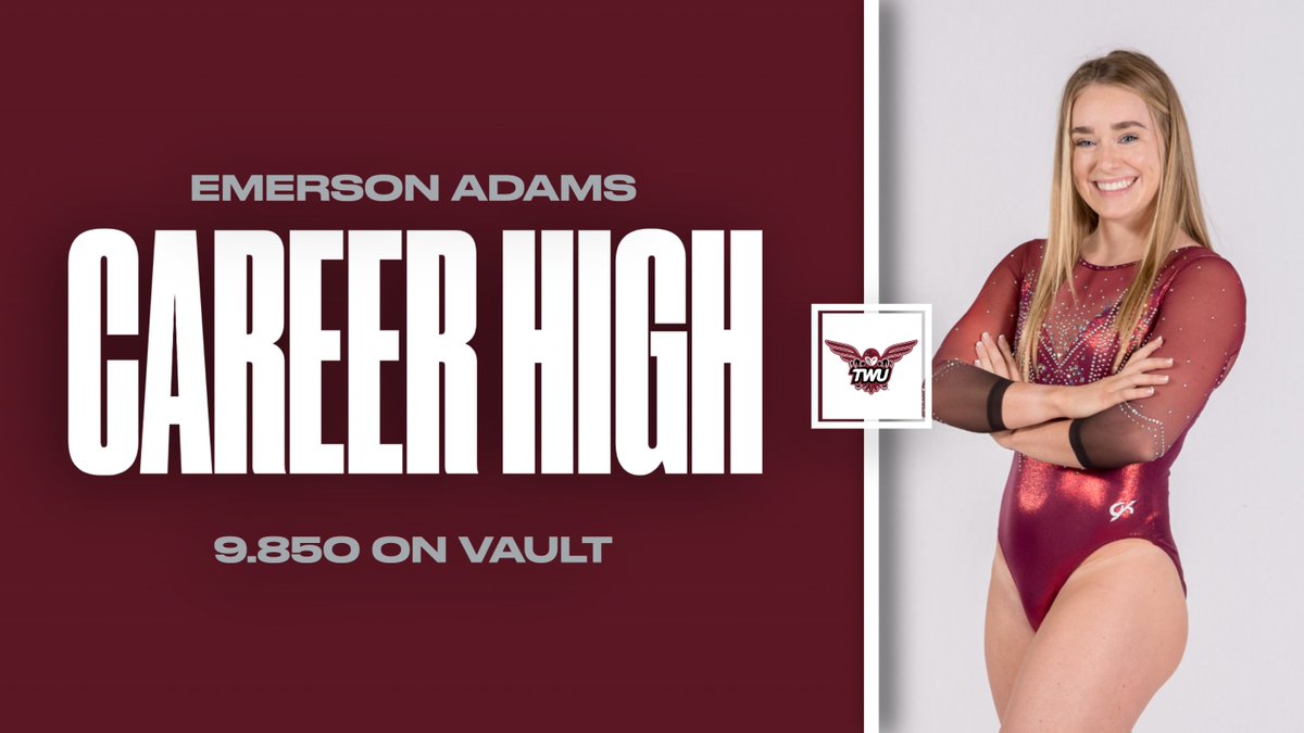that's right another CAREER HIGH 🏆

<a href="/emersonadamss/">Emerson</a> broke her previous vault career high with a 9.850 at WVU today! 

#1x1 | #PioneerProud