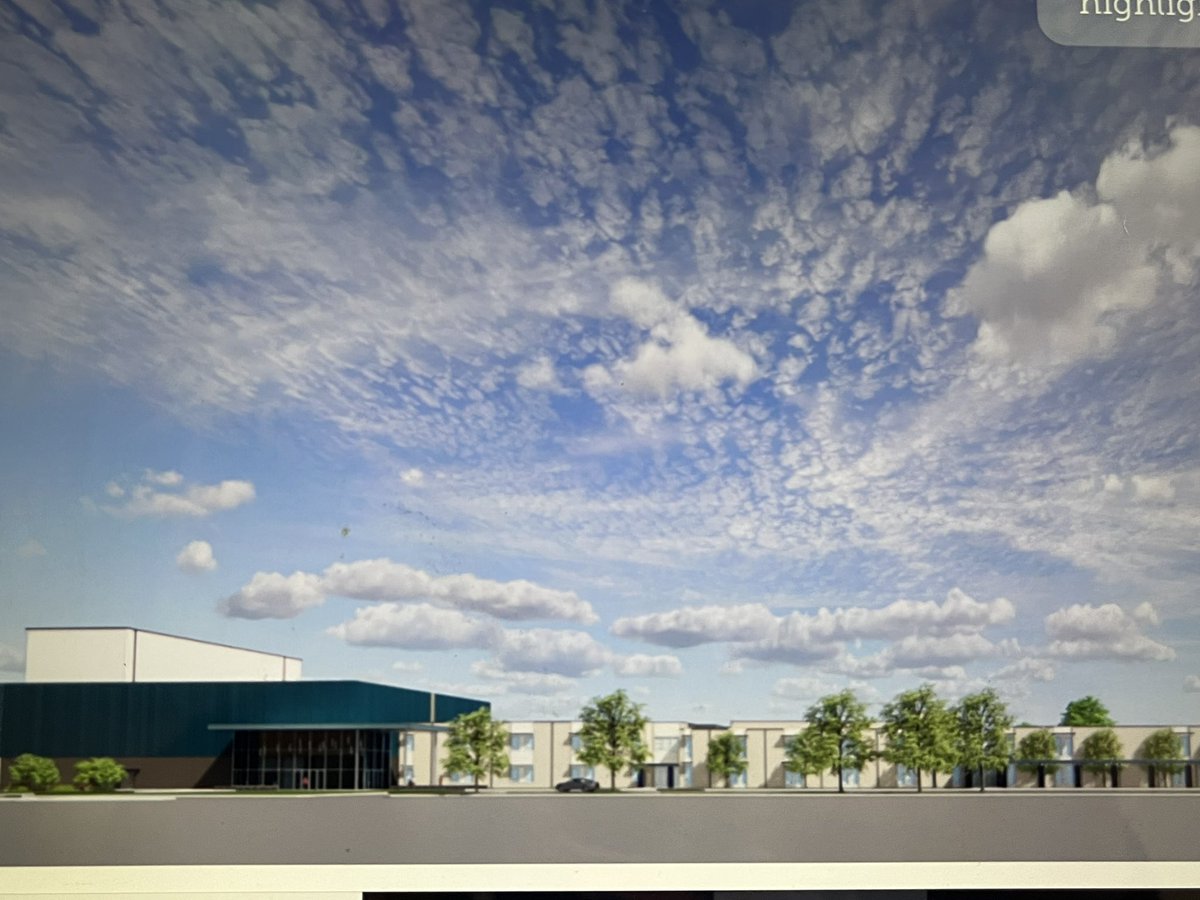 NISDJay's tweet photo. HEY MUSTANGS!  Check out out what is coming!  Construction to start very soon!  New auditorium!  We can’t wait!  YES WE CAN MUSTANGS 💙 https://t.co/i1zlgI4deD