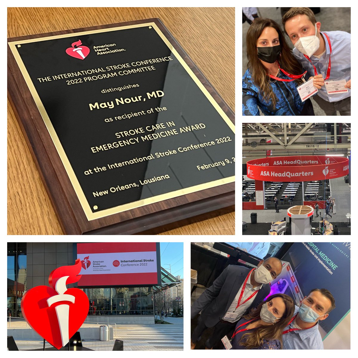 Until next time New Orleans 👋🏻 What a phenomenal experience at the International Stroke Conference live again! Honored by their kind recognition of our efforts in LA County 🙏🏻 ! #ISC2022 #AHA #stroke #prehospitalmedicine #geospatialmapping #MSU #mobilestrokeunit