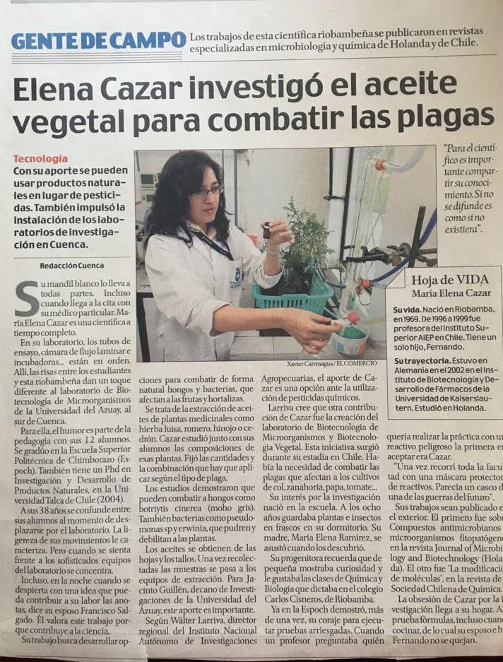 Con la Dra @marisolcazar y otros colegas de la U. de Cuenca acabamos de escribir un proyecto para DNA Fingerprinting de #Cannabis en #Ecuador ¡Felicidades Marisol! #MujeresPoderosas 