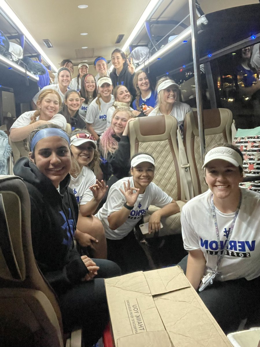 vernoncollegesb's tweet photo. Headed back to the V with two more WINS!! We beat Northern Oklahoma 4-0 and Coffeyville 10-2. Back at it tomorrow afternoon. ๐ #VCSoftball #LionMode https://t.co/1soDlqUPX2