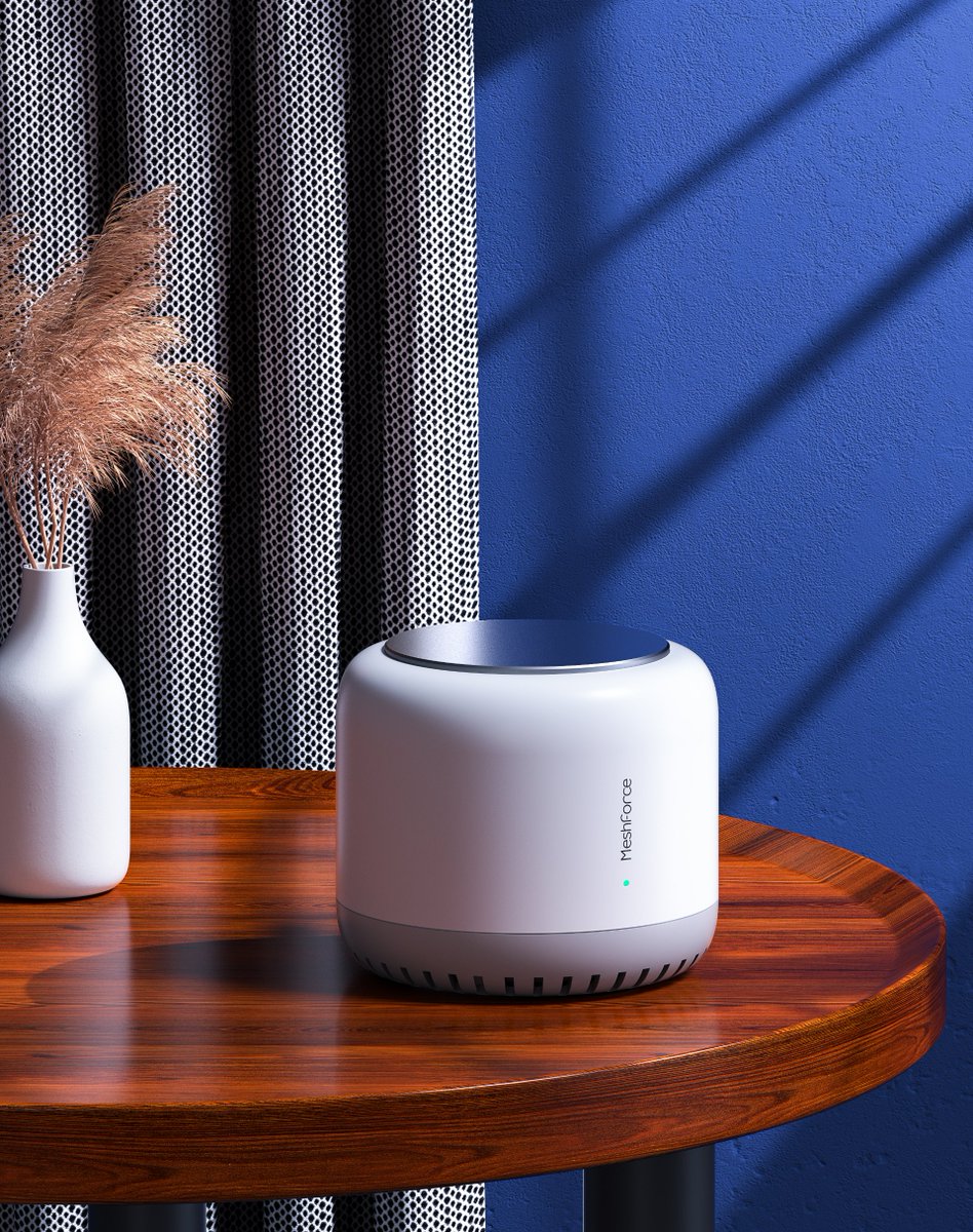 Meshforcewifi's tweet photo. Does the color clash of jewel blue and cream make people feel comfortable? https://t.co/TRWytw064K