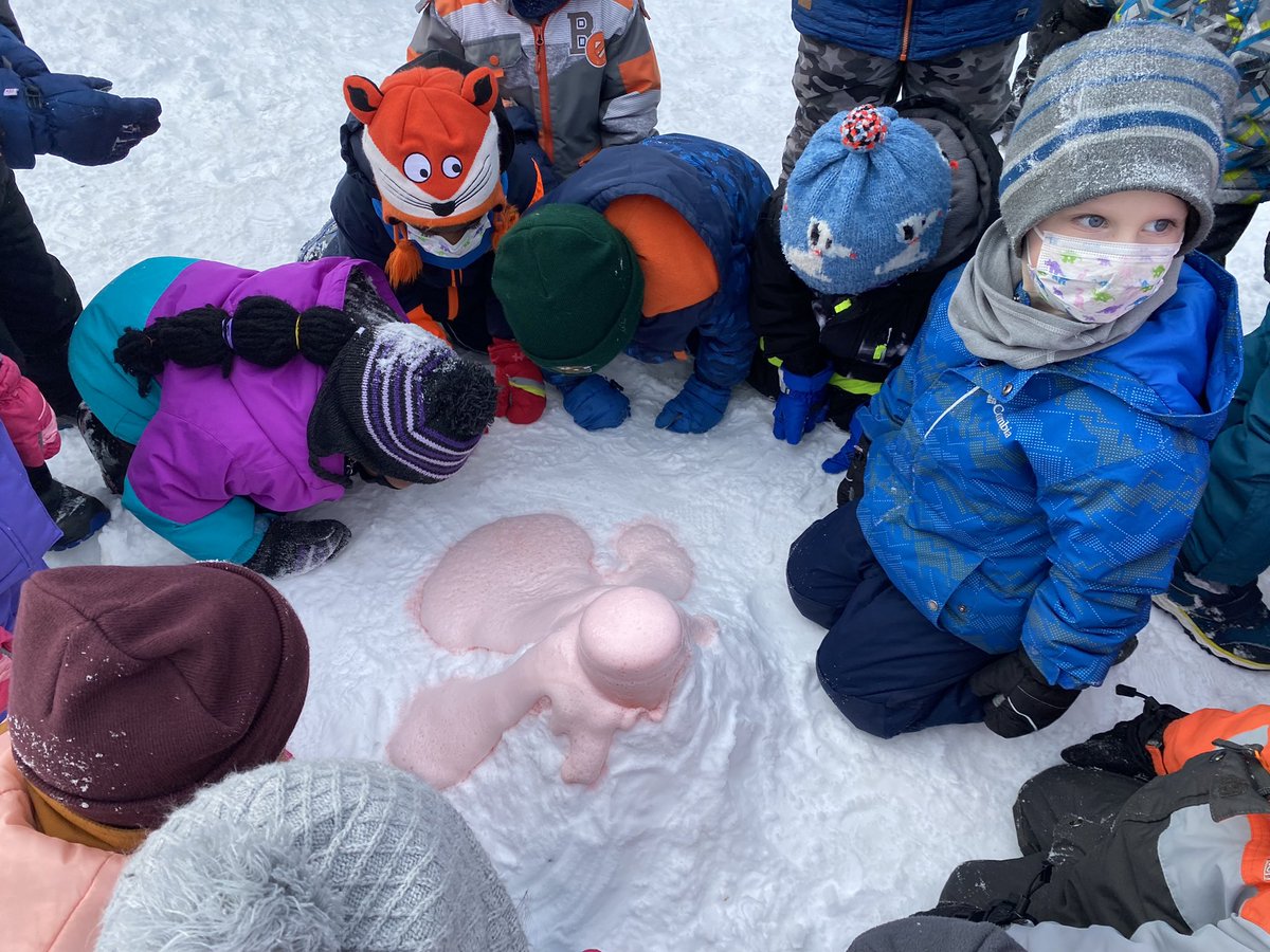 Our inquiry about volcanos took us outside! Ss helped create the sides of the volcanos by gathering snow and working together! Some great discussions were had afterwards! <a href="/MRTPandas/">St. Martin Pandas</a> <a href="/MrsPignatOCSB/">Mrs. Pignat</a> <a href="/StMartinOCSB/">St. Martin de Porres School</a> <a href="/StephanykinderB/">Stephanie McIntyre (she/her)</a> <a href="/KimLacelle2/">kim Lacelle</a> #outdoorlearning