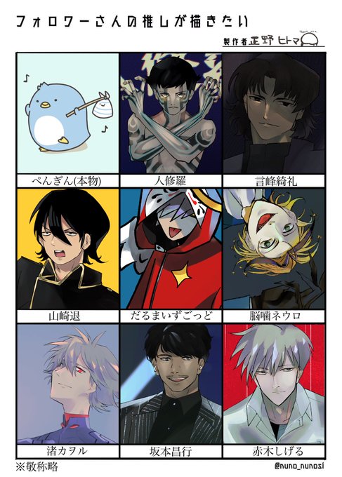 #フォロワーさんの推しが描きたい
完成しました〜〜!!!みなさんの推しを描かせてもらうの緊張しましたが描いててめちゃ楽しかったです💞ありがとうございました!モモスも描かせてもらった🐘
わりとがっつり描いたので全体をツリーに並べますね… 