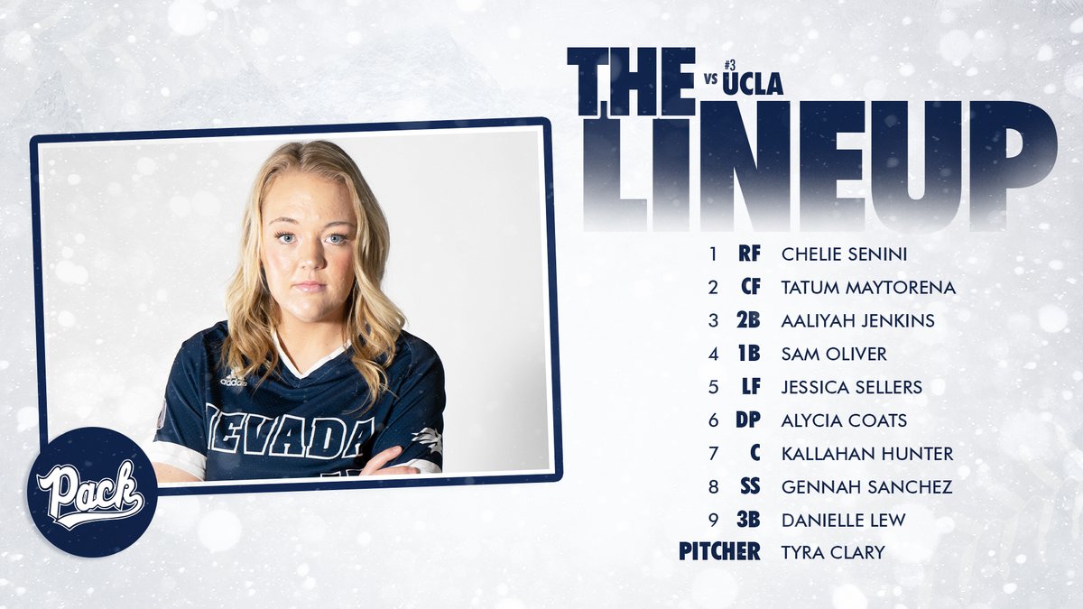 Nevada_Softball's tweet photo. Starting lineup for game 2⃣

Let's play some softball😤

#BattleBorn // #NewEra https://t.co/8q1VHaZk0n