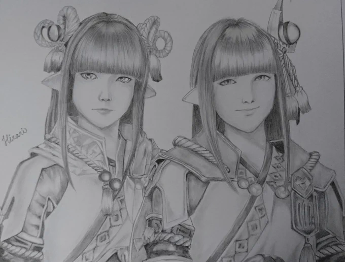 #これを見た人はツーショットを貼れ
わりと描いてたので少し前に描いたものを…
#鉛筆画 #模写 