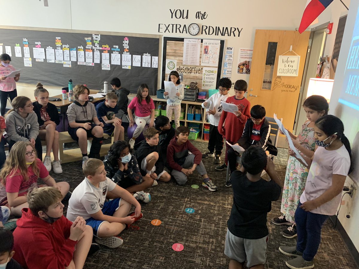 bethHollis9's tweet photo. Third grade students shared their reader’s theater script from Because of Winn Dixie with fifth graders from @CummingsCrew4. They worked so hard this week!  @PinkElementary @LucyCalkins #UOS #characterstudies https://t.co/ub0tHPOkfu