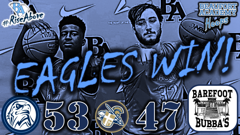 BABoysHoops's tweet photo. Got a win for our Seniors! To lock up first place in SCISA Region 4-2A!

Eagles Top Scorers:
Sr. Brandon Trapp 12
Fr. Amarion Wilson 11
So. Sully Gay 10

Next Up: Monday 2/14 vs Bethesda Academy https://t.co/r14xUWeouN