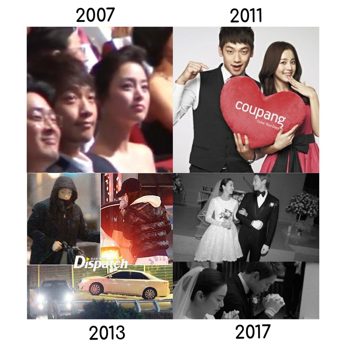 v_lovez's tweet photo. Dispatch Couple 2021
(Hyunbin & Son Yejin)
#BinJin
🤝
Dispatch Couple 2013
(Rain & Kim Tae Hee)
#KimBi https://t.co/ZBYgS1K48M