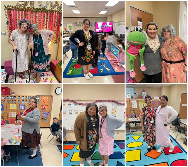 Holbrook Elementary 100th day of school!  PreK Grannies! <a href="/HolbrookCFISD/">Holbrook Elementary</a>