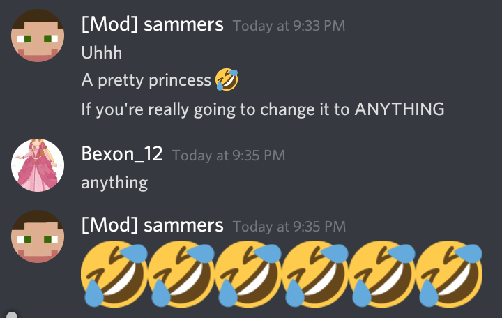 ol_here's tweet photo. A normal conversation on discord https://t.co/eXugQTLrUP