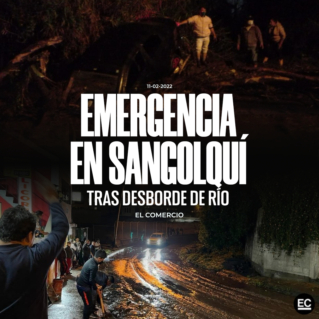 elcomerciocom's tweet photo. Los habitantes de Sangolquí vivieron momentos de incertidumbre. El río San Nicolás se desbordó. Hay personas rescatadas » https://t.co/5RMPQlifVM https://t.co/aJqyKad0x8