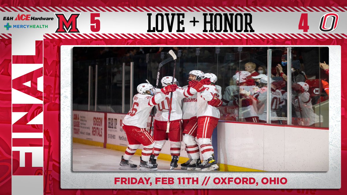 MiamiOH_Hockey's tweet photo. REDHAWKS WIN!!!!!!!!!
#RiseUpRedHawks https://t.co/rDXKxg1izM