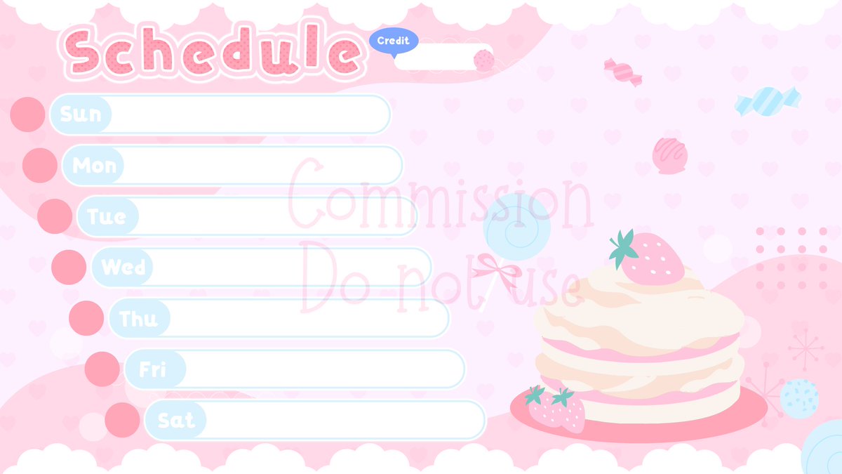Mymeluna's tweet photo. Overlay and Schedule design @/TaihoHikari
🍬Sweet and girly theme ~ 🍬
#mymecomms
#vtuberassets #Vtuber #overlaydesign #scheduledesign https://t.co/EoldsDyDl3