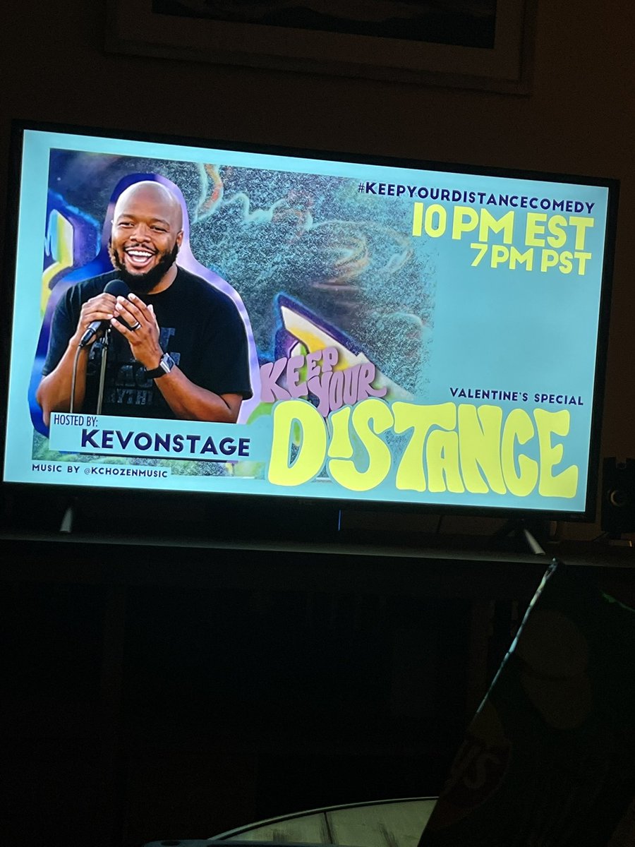 JonMSingletary's tweet photo. Iโm LEGIT excited for this #keepyourdistancecomedy special by @KevOnStream
My Friday is made!!!! https://t.co/PXuCZnNgqF