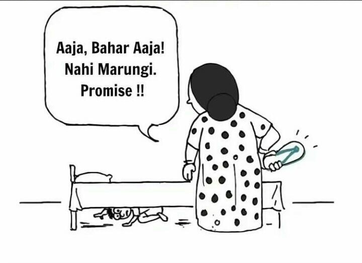 ilhaaminaya's tweet photo. A device used by Indian parents for  reshaping their kids for a better tommorrow 🌚🌝!!
#flyingchappal https://t.co/urvrC3kc7o
