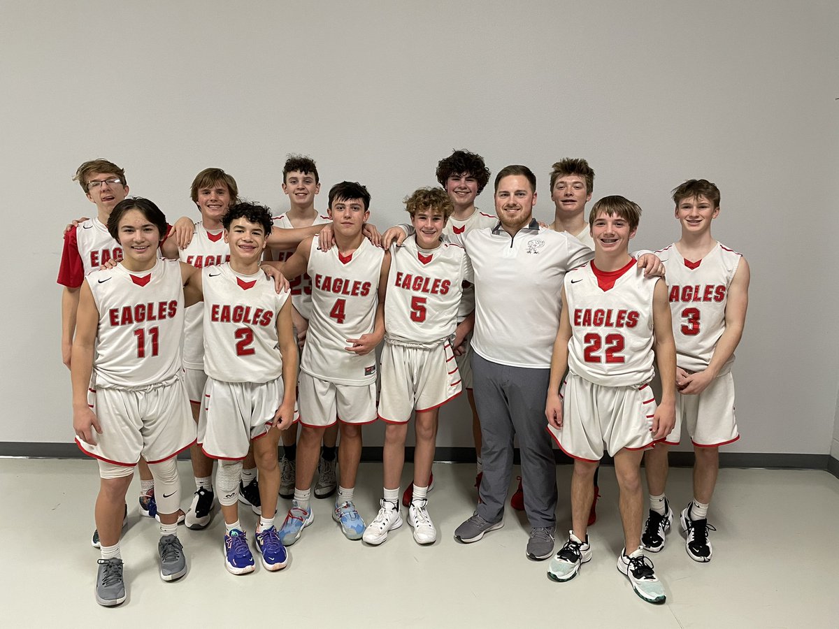 What a season! My JV White went 14-3 overall and 11-0 undefeated District Champs! Extremely proud of each of them and how much better they got. Love these boys and can’t wait to see them in their spring sports! #HERO #undefeatedchamps <a href="/HollidayISD/">Holliday ISD</a>