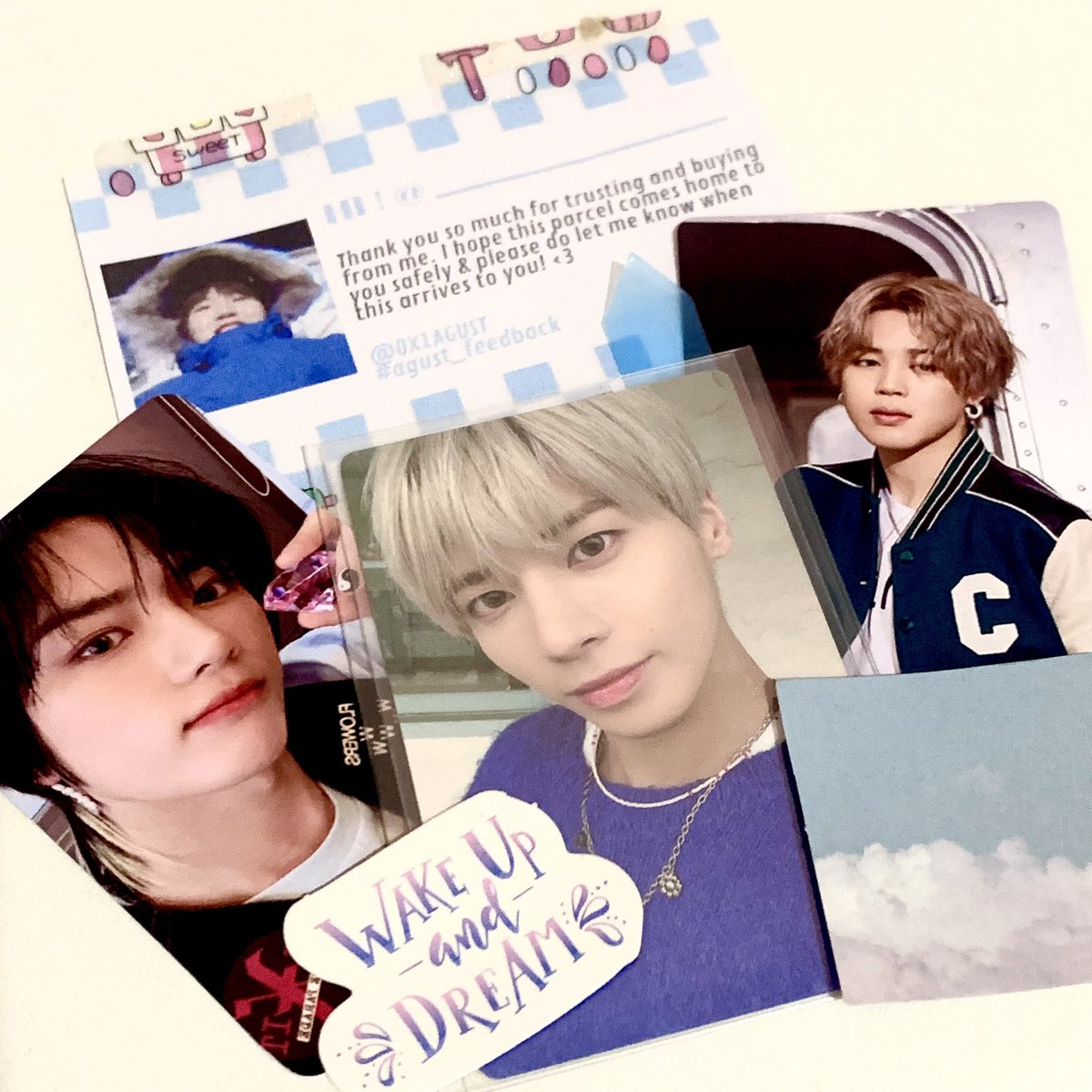 chimim_park's tweet photo. Mga budols ni @0X1AGUST ๐ญ๐ฅ๐ฆ
Thank you so much bb! Lakas mo mambudolโฆ Pwede na kita iblock HAHAHAHAHHA charot! Kilig parin ako sa beomgyu at jimin freebie ๐ฅฐ #agust_feedback https://t.co/eSeIlllcy5
