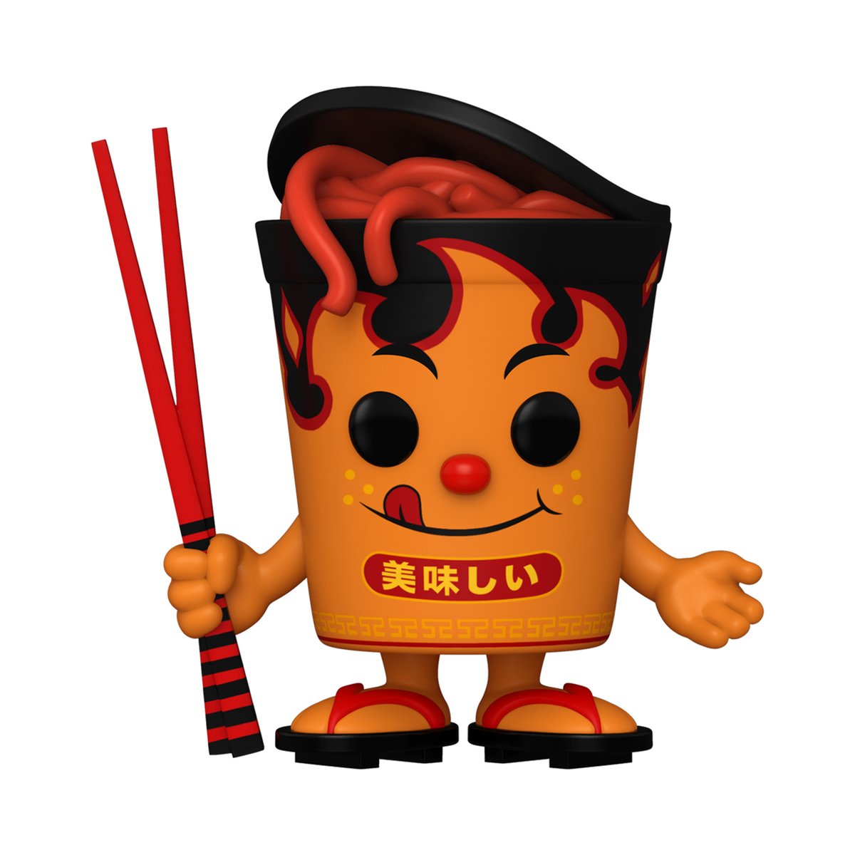 Funko's tweet photo. How about a blast from the past for #FlashbackFriday? RT and follow @funko for the chance to WIN the @HotTopic exclusive Spicy Oodles Pop! #Funko #FunkoPop #SpicyOodles #Foodies #Giveaway https://t.co/AcMSvRveMZ