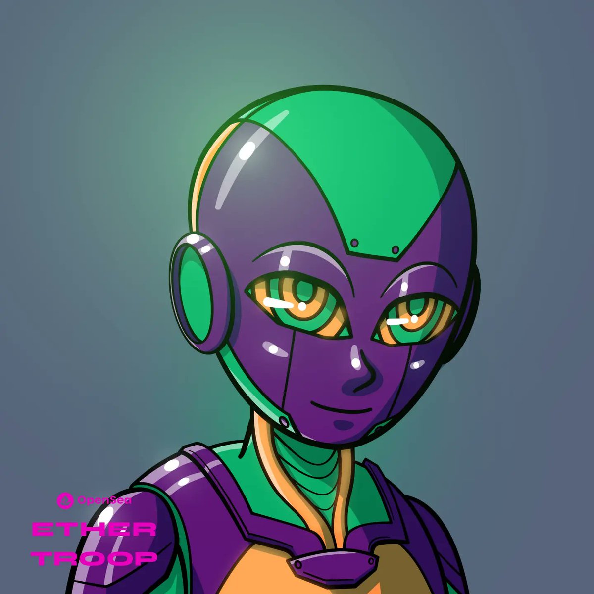 EtherTroop's tweet photo. New #NFTs no. 0701 and 0702 are released! Check out my collection: https://t.co/EmiVucq3vJ
#nft #nftart #ethertroop #ethertroopnft #cyborg #illustration https://t.co/T9tlQGHvBM