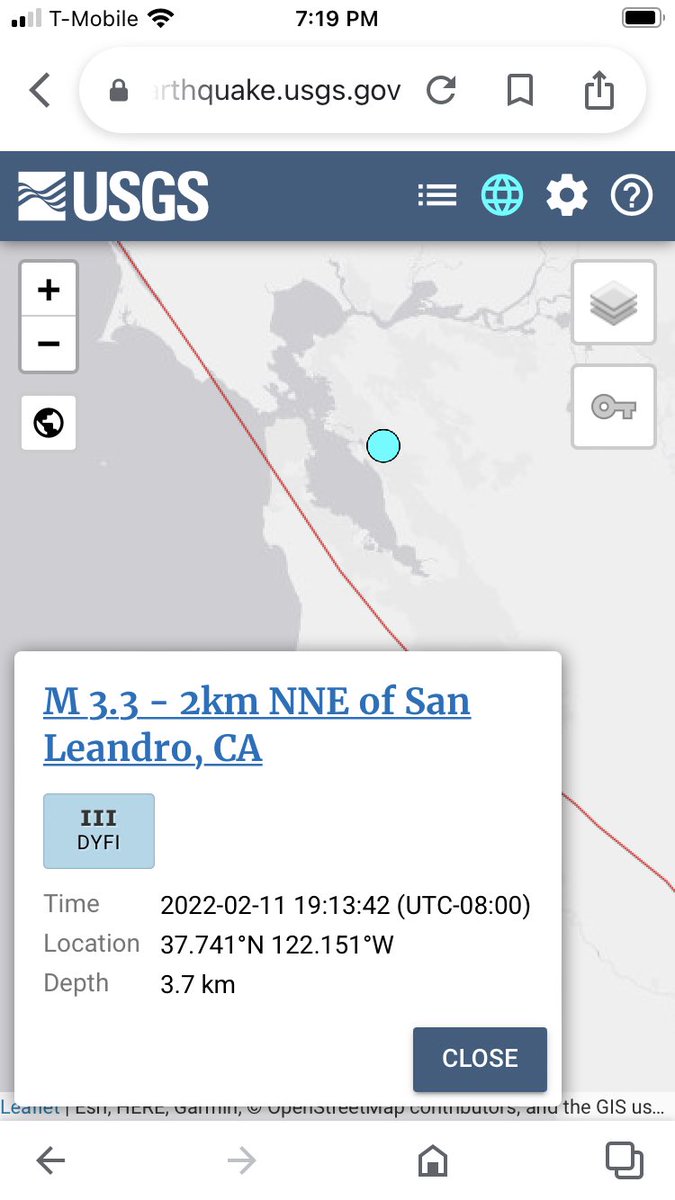I just felt this in San Francisco! M3.3 in San Leandro, CA #sanleandro #earthquake