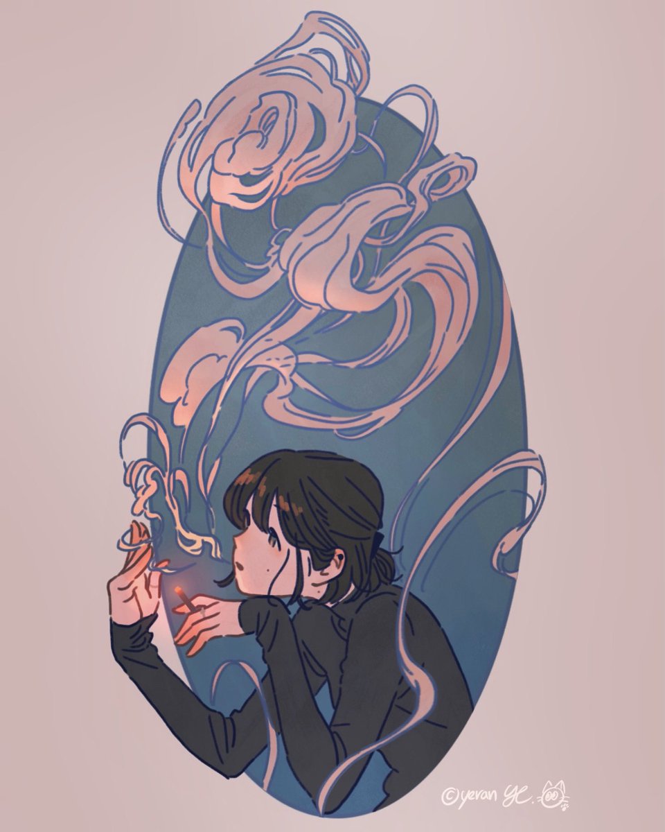 yeran_illust's tweet photo. smoke https://t.co/ws3MZXF9cR