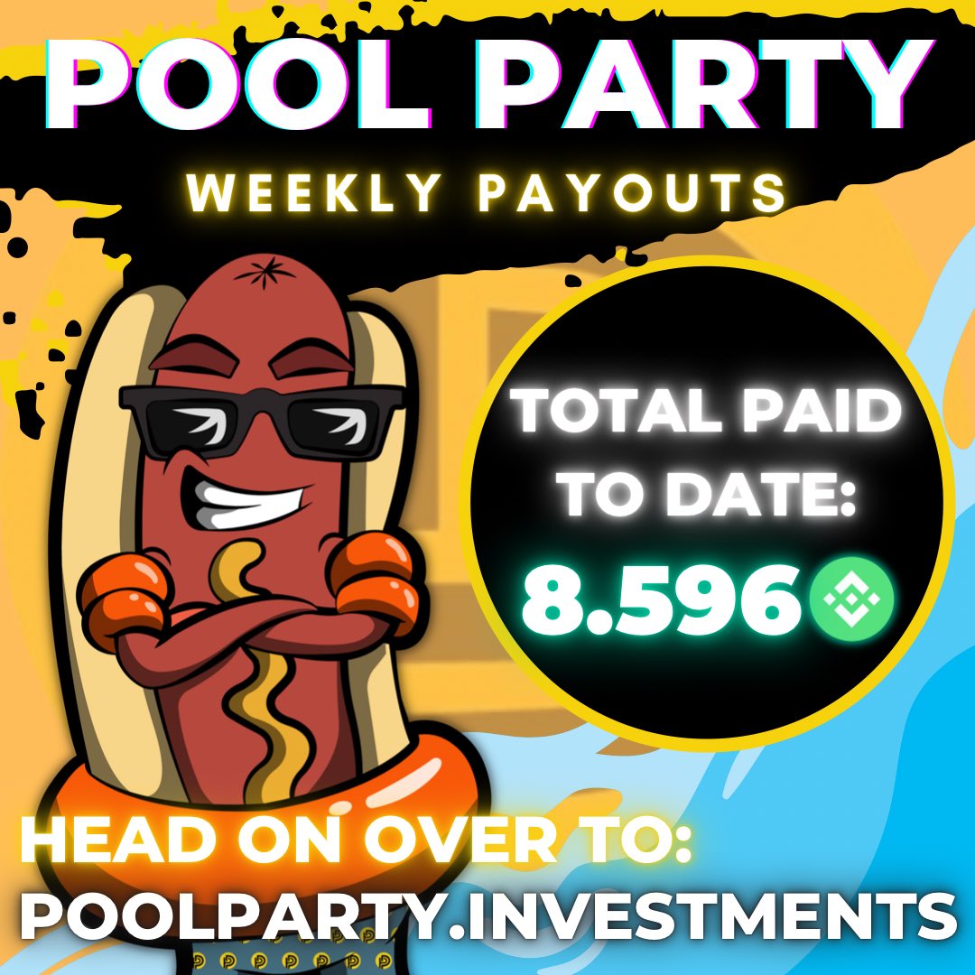 PoolPartyInvest's tweet photo. Weekly payouts have been distributed! Who restaked their loyalty dividends this week??? #money #moves #binance https://t.co/l96rf2oWLT