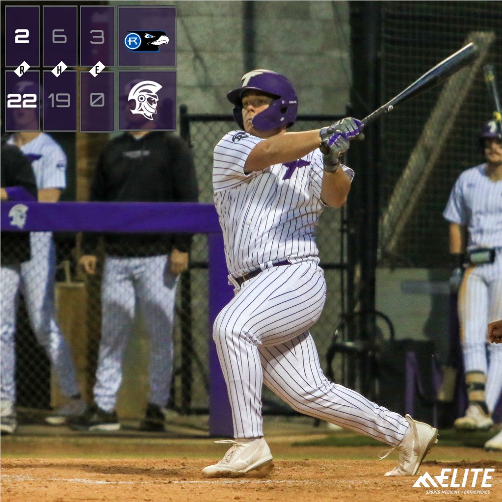 tnusports's tweet photo. TROJANS WIN
No. 6/8 @TNUBaseball opened their 52nd season with a 22-2 win over Rockhurst at Jackson Field.
@Trevecca hosts two games tomorrow beginning at Noon. 
Details soon at https://t.co/wQYtrk6DMy
#HillDefended https://t.co/ctmjcZyoWA