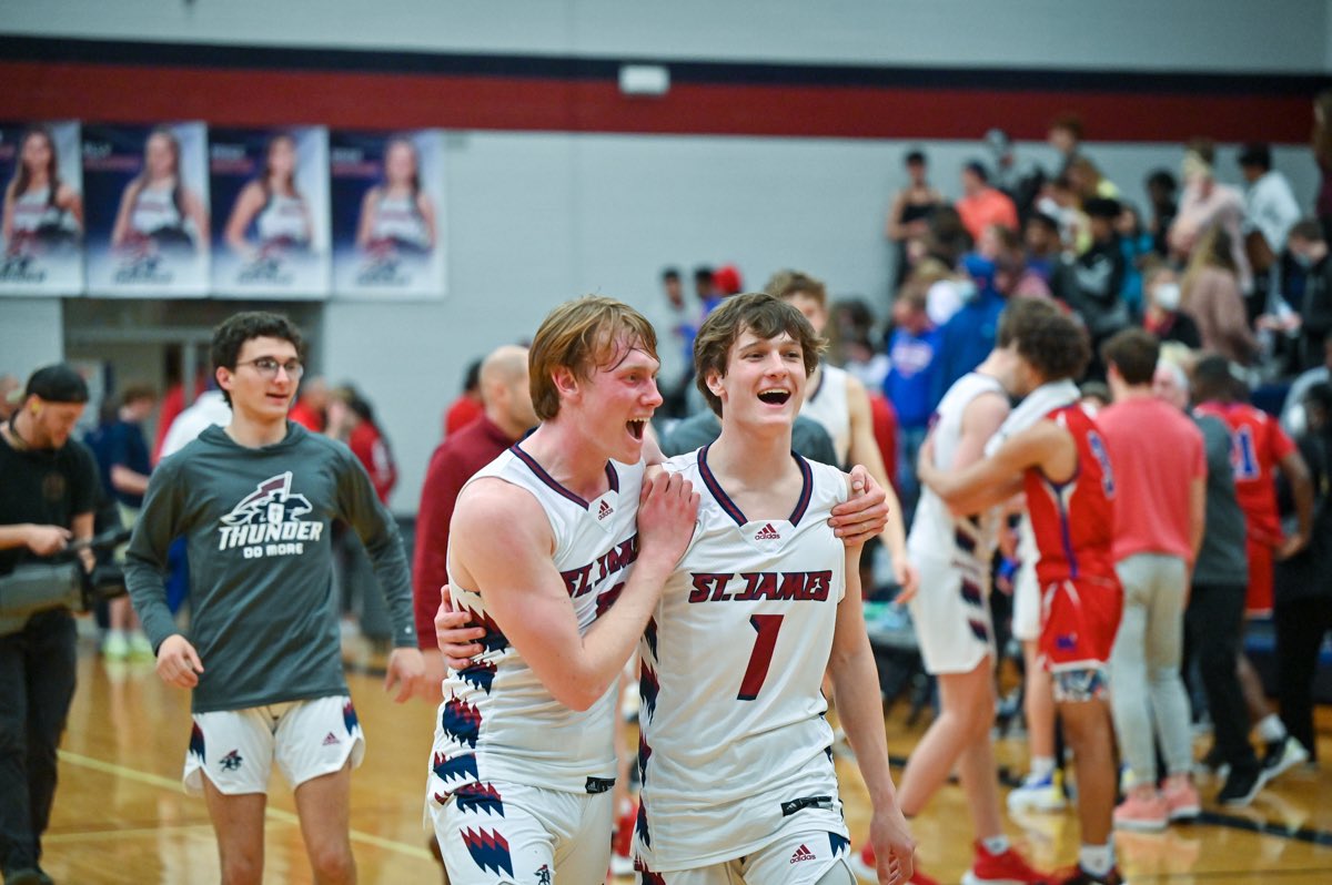 .<a href="/HyVeeKCMetro/">Kansas City Hy-Vee</a> Game of the Week

Miege 58
St. James 71     FINAL

The ⚡️ looking like serious 5A contenders!

🔥📸 <a href="/PhotoRainey/">David Rainey</a>